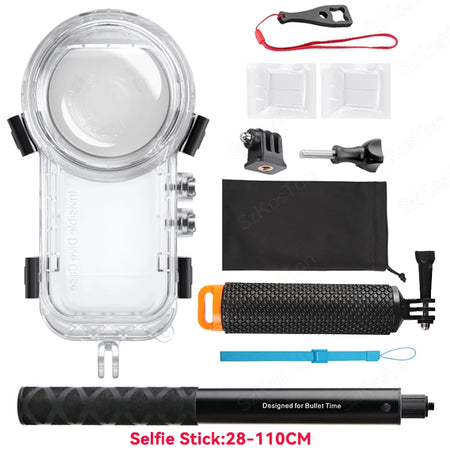 Dive Case for Insta360 X4 &ndash; Waterproof Up to 50 Meters KIT C / Diving &amp; Snorkeling