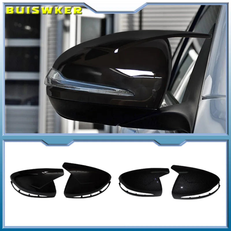Cobertura do Espelho Retrovisor Traseiro Mercedes Preta para W205 W213