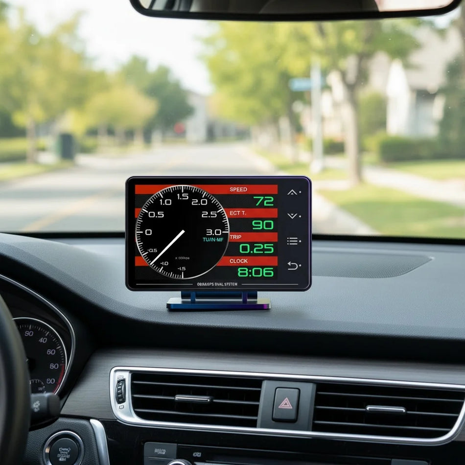LCD Οθόνη Head Up Με GPS Και Σαρωτή OBD2 Για Αυτοκίνητα