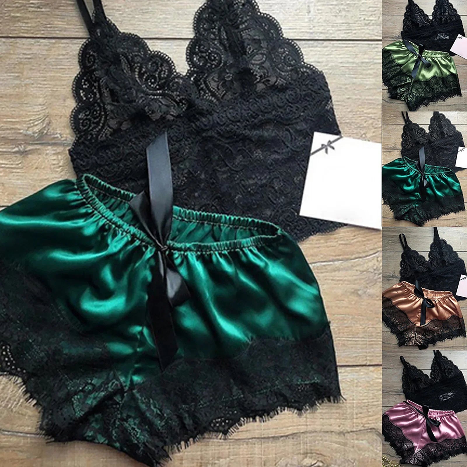 2Pcs Sexy Pajama Set - Comfortable Cotton Sleepwear for Women with V-Neck