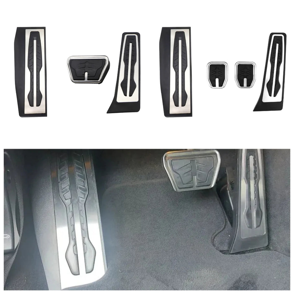 Covers de Pedal para BMW F20-F36, Aço Inoxidável e Borracha, Atualização Interior Desportiva