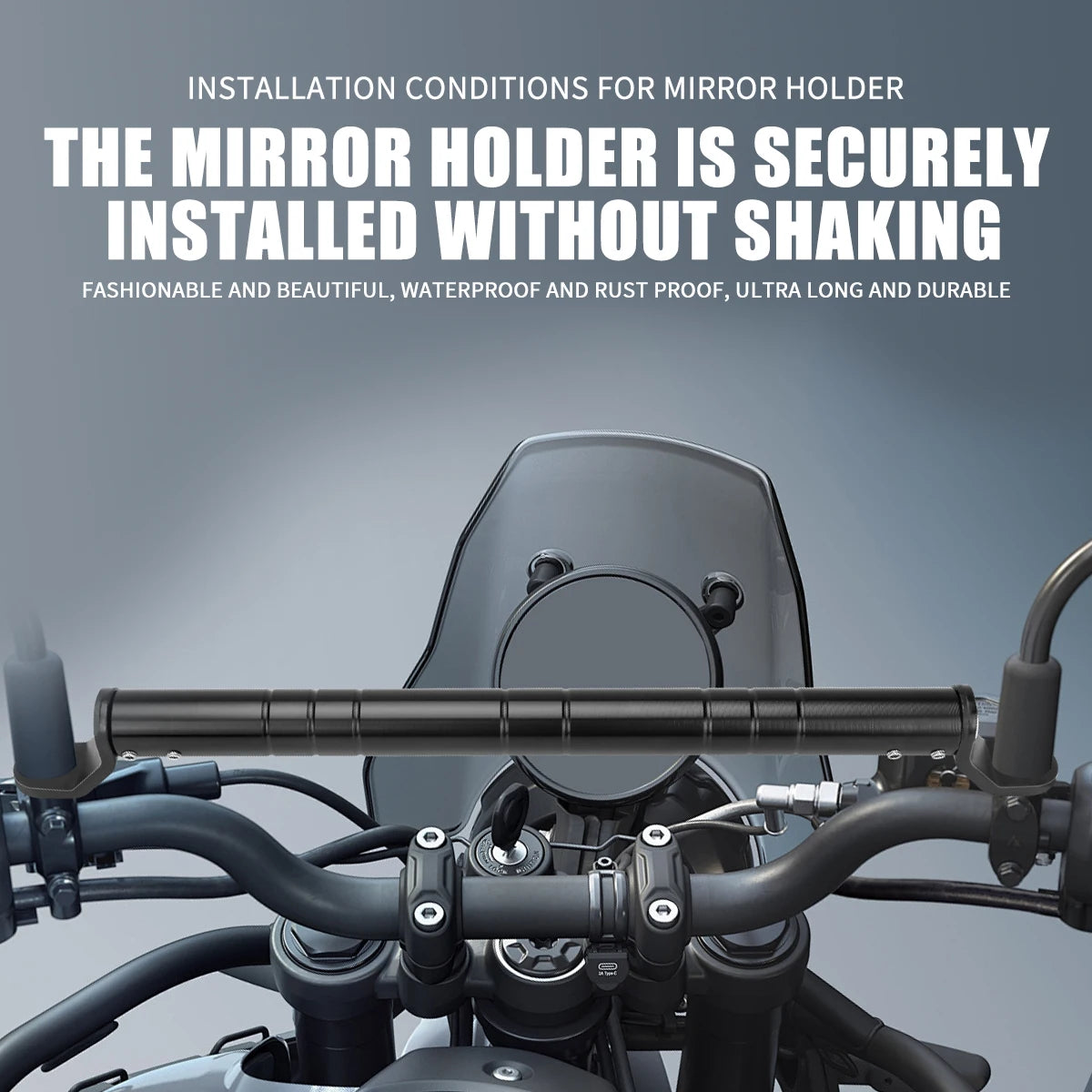 Universal Multifunction Motorcycle Balance Bar &ndash; Length Adjustable Aluminum Alloy Design