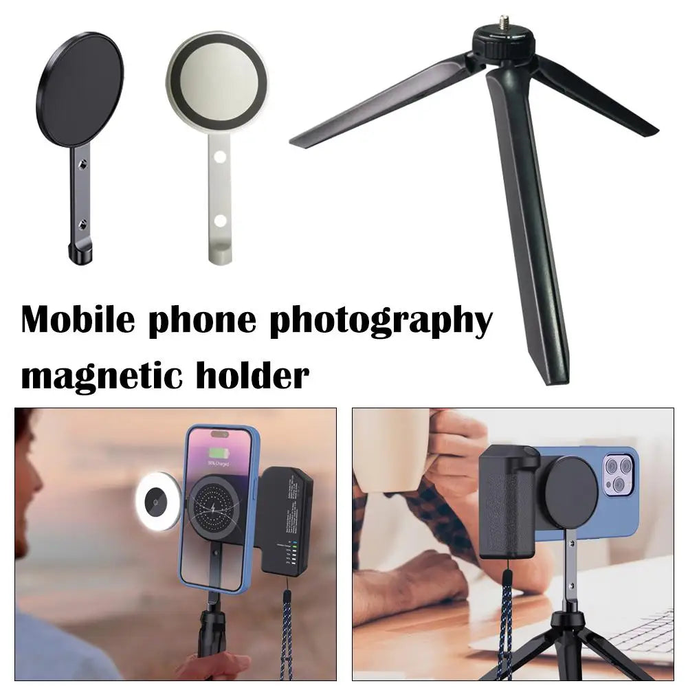 Mobile Phone Photography Magnetic Holder &ndash; Double-Sided Magnetic Suction