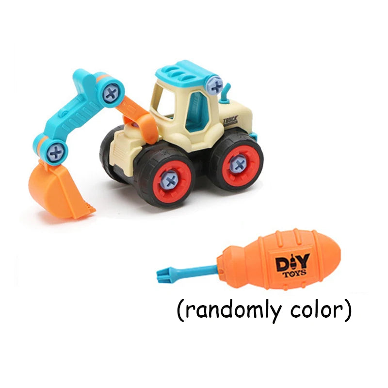Nut Disassembly Engineering Toy: Montessori Excavator Bulldozer Excavator