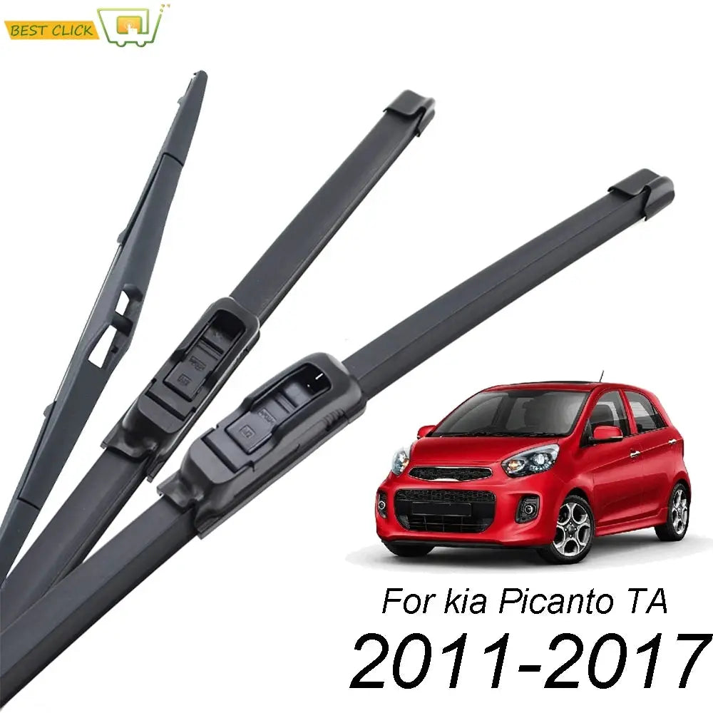 Misima Windshield Windscreen Wiper Blades For Kia Picanto TA MK2 2011 - 2017 Front Rear Window 2012 2013 2014 2015 2016 by InterCyprus Trading Ltd