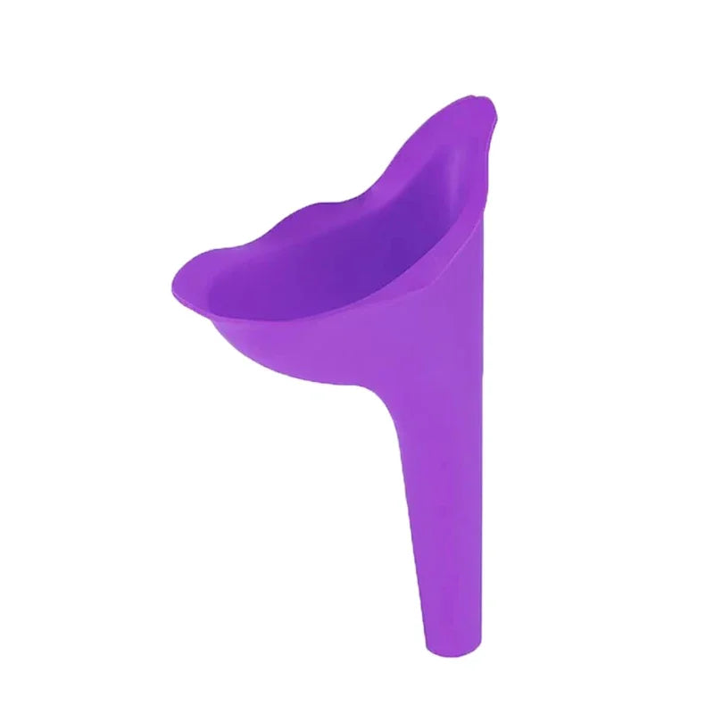 Portable Emergency Toilet Urinal &ndash; Retractable Car Urinal Purple