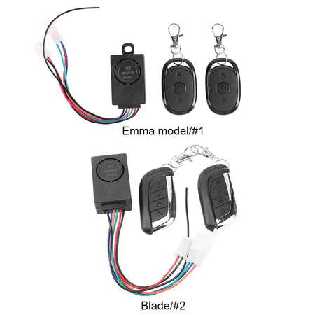 E Bike Alarm System 36 72V 125dB Anti Theft Two Switch
