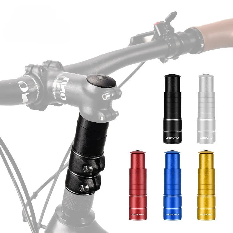 Aluminum Alloy Bicycle Fork Stem Height Extender for MTB Handlebar Rise 122/136mm
