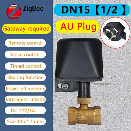 Tuya Smart Water Valve &ndash; Wireless Control With Alexa Zigbee DN15 AU