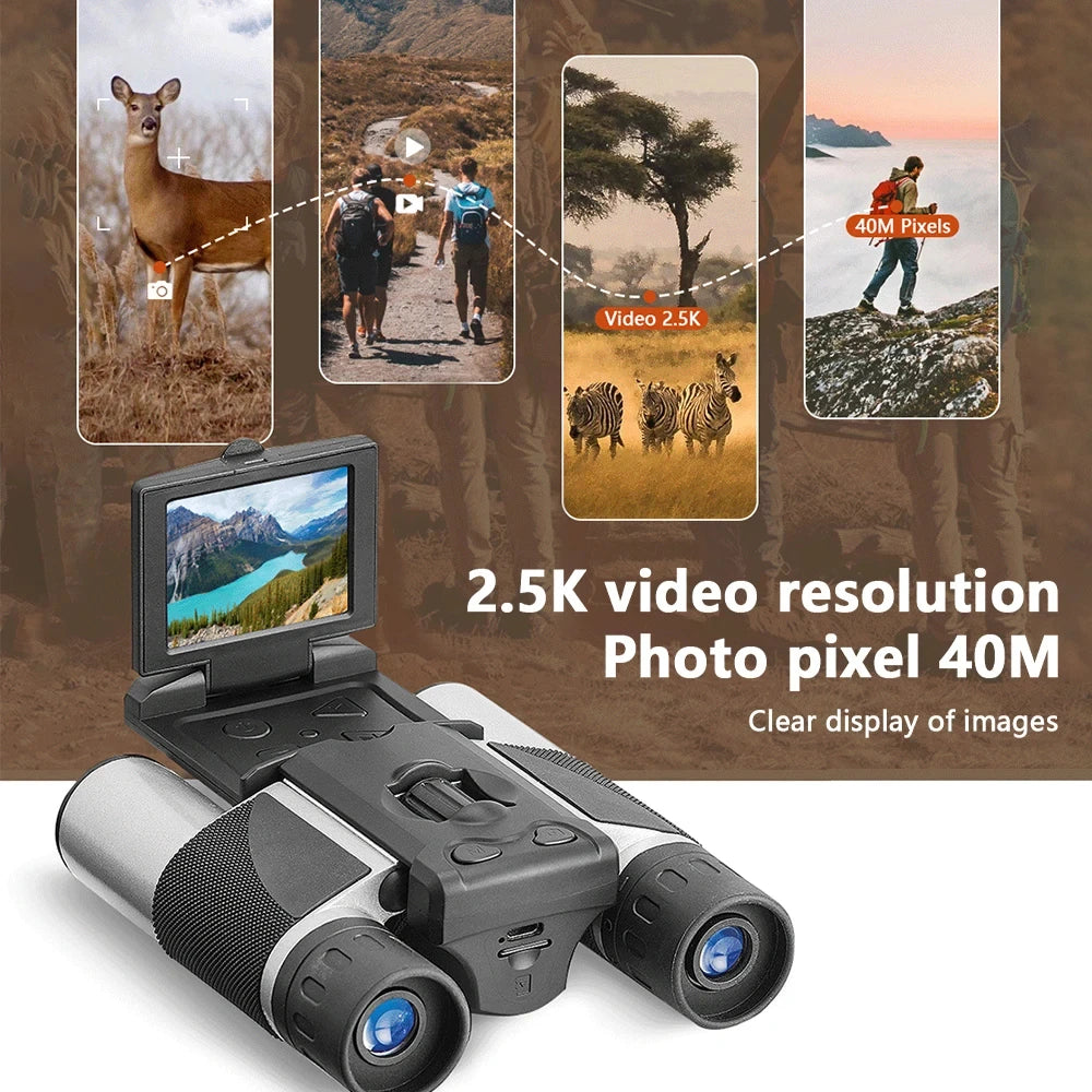 10X Digital Binoculars Telescope - 1080P HD Video Recorder