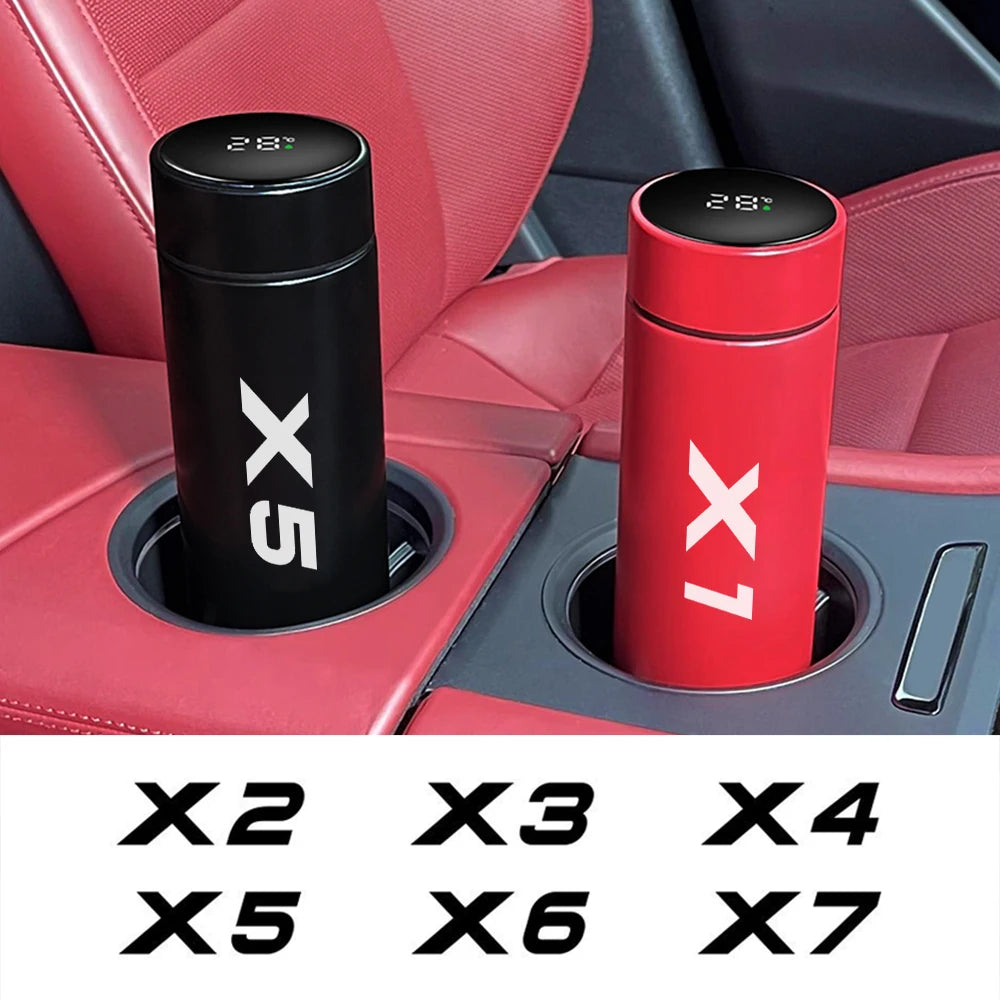 Car Insulated Cup Smart Thermos Bottle - LED Temp Display