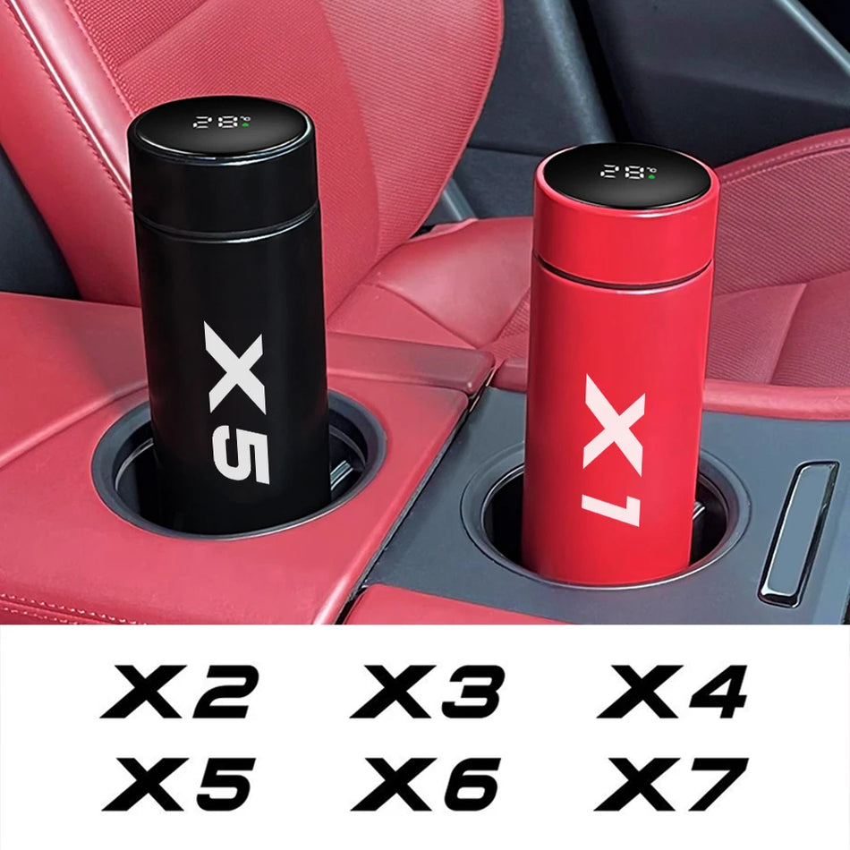 Car Insulated Cup Smart Thermos Bottle - LED Temp Display