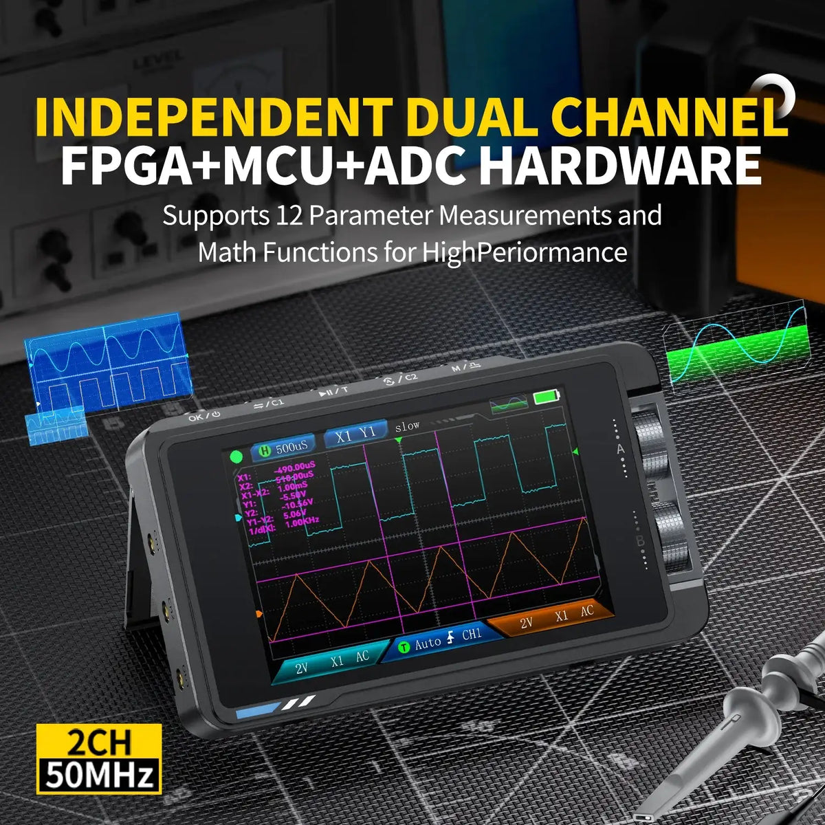 FNIRSI DS215H 2 In 1 Electronic Repair Tool Digital Pro