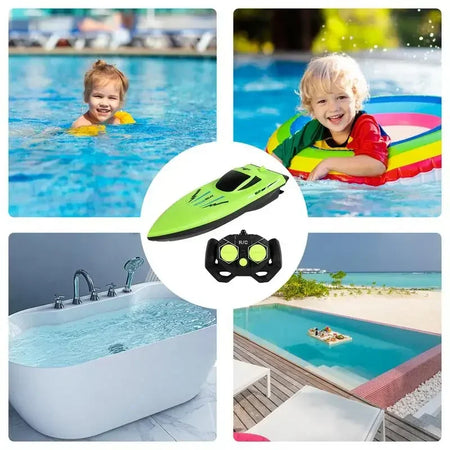 Kids Waterproof Remote Control Speedboat - Fast &amp; Durable Water Racer