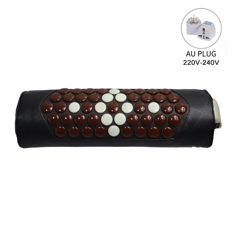 Jade Massage Pillow Tourmaline Neck Pillow &ndash; Pain Relief AU Plug