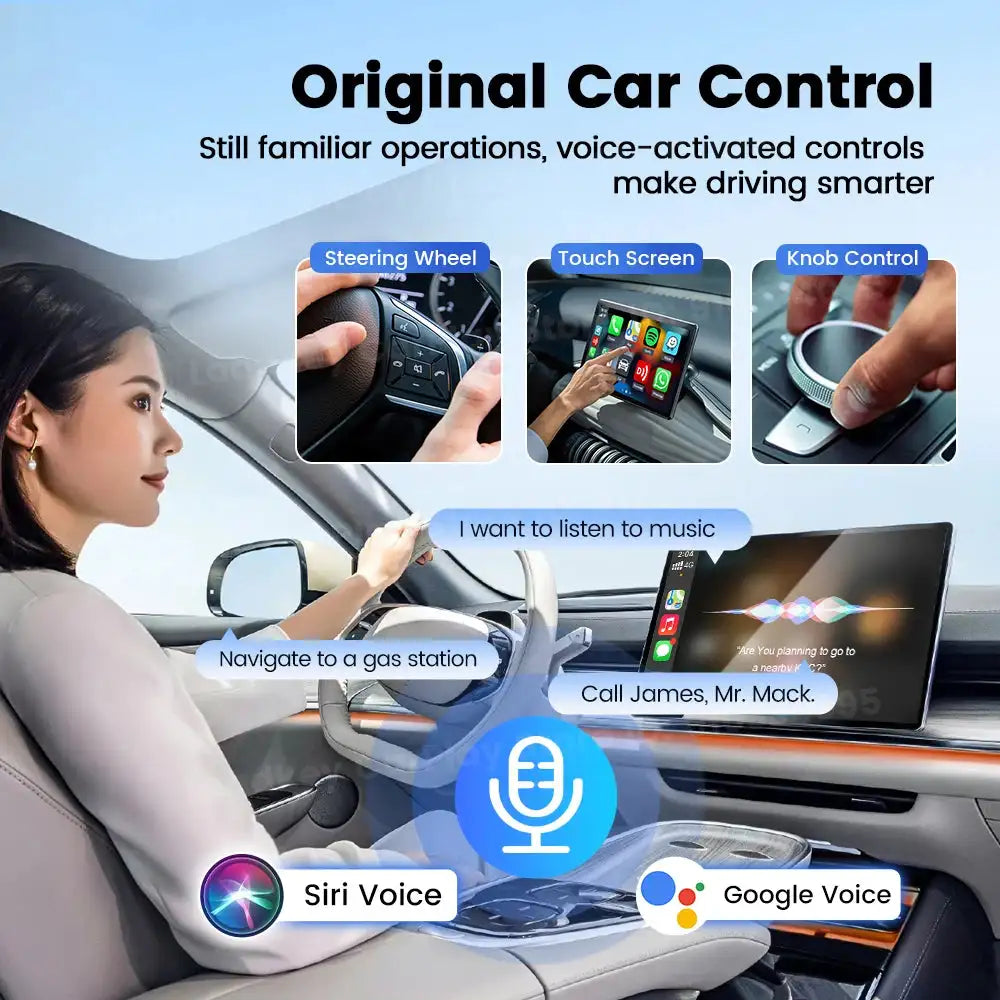 Carlinkit 2 In 1 Wireless CarPlay Adapter USB A Type C