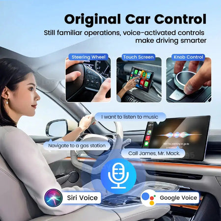 Carlinkit 2 In 1 Wireless CarPlay Adapter USB A Type C