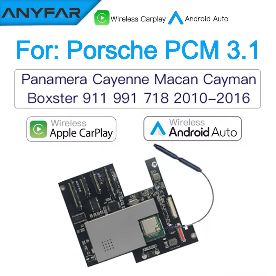 Porsche Panamera Wireless CarPlay Module for PCM 3.1 and 4.0, Android Auto