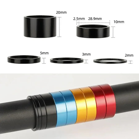 Deemount Bicycle Headset Spacer &ndash; Adjustable Height for Comfortable Riding