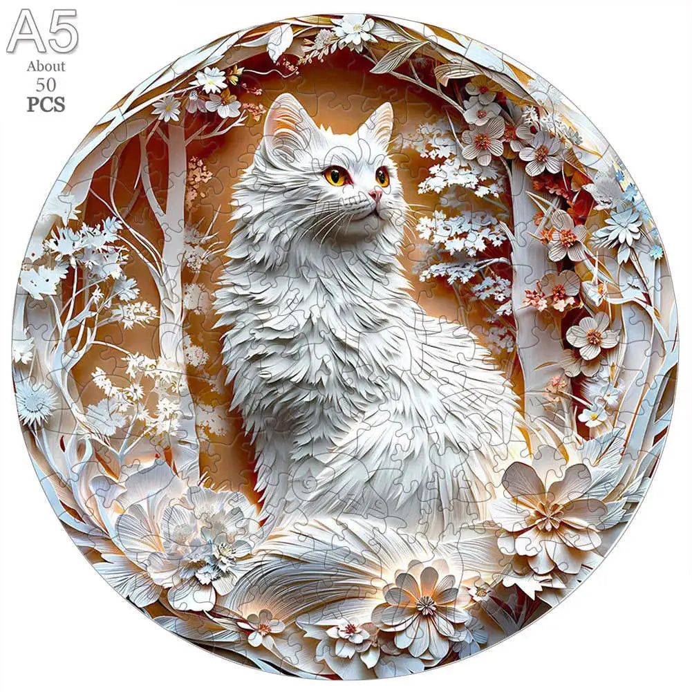 A3 A5 Size Wooden Animal Puzzle - 3D Family Party Gift