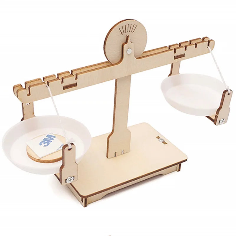 Drvena ravnotežna vaga STEM igračka za djecu od 6 do 12 godina znanost