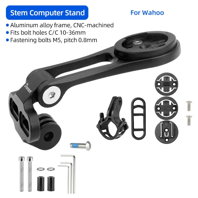 Deemount Bicycle Computer Stand &ndash; Robust Aluminum Alloy Design Stem Stand WH / CHINA