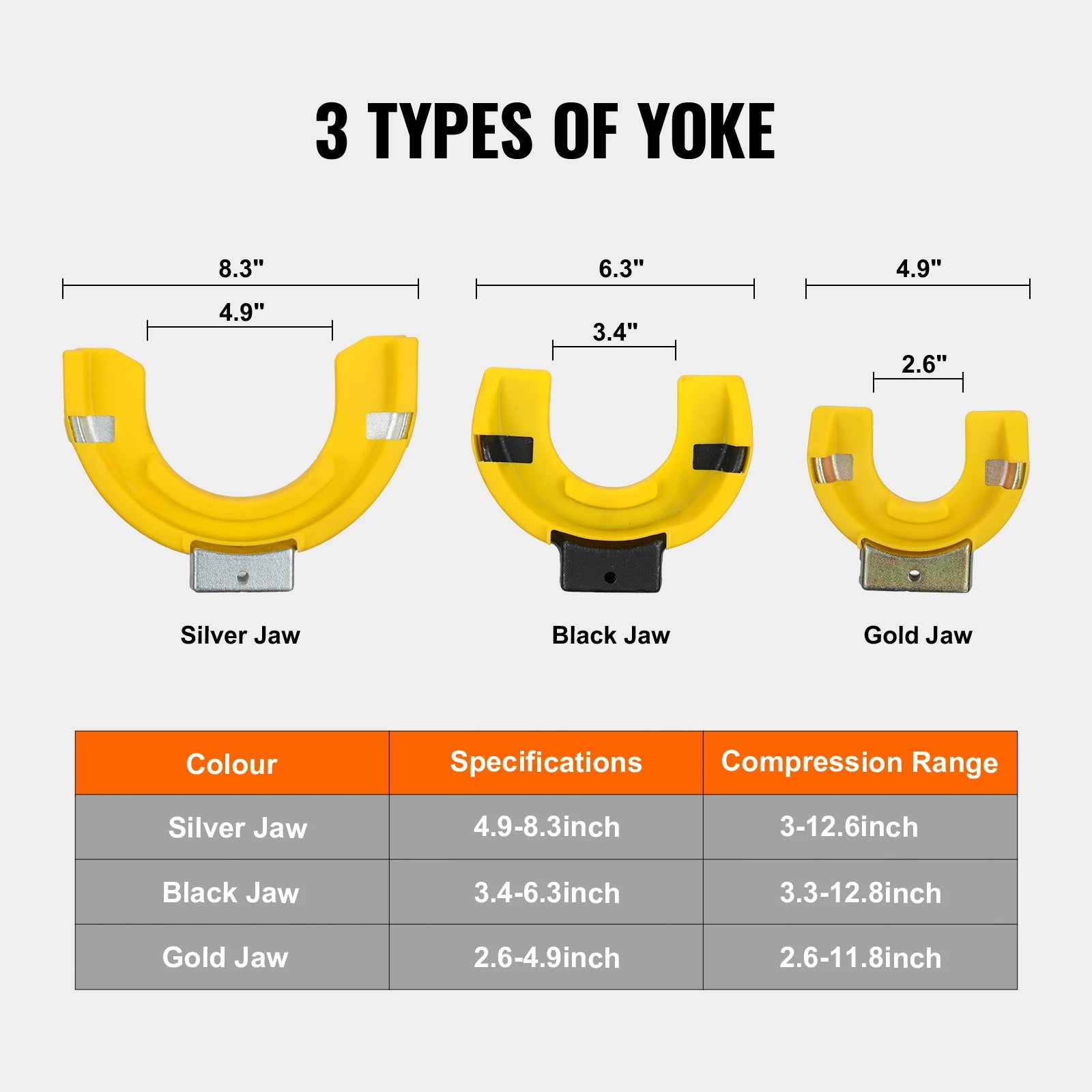 SucceBuy Strut Spring Compressor Kit &ndash; Interchangeable Forks