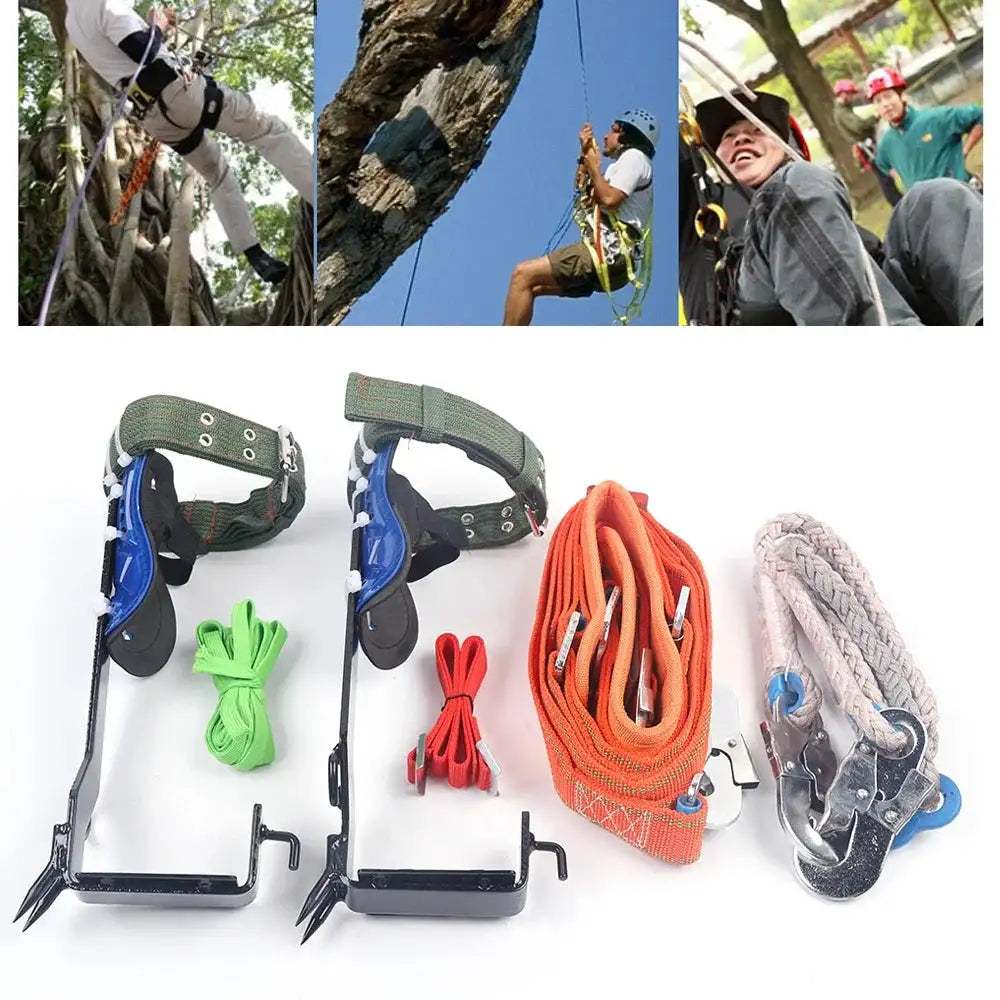 Climbing Tree Gear Set &ndash; 100kg Load Capacity, Steel Spikes