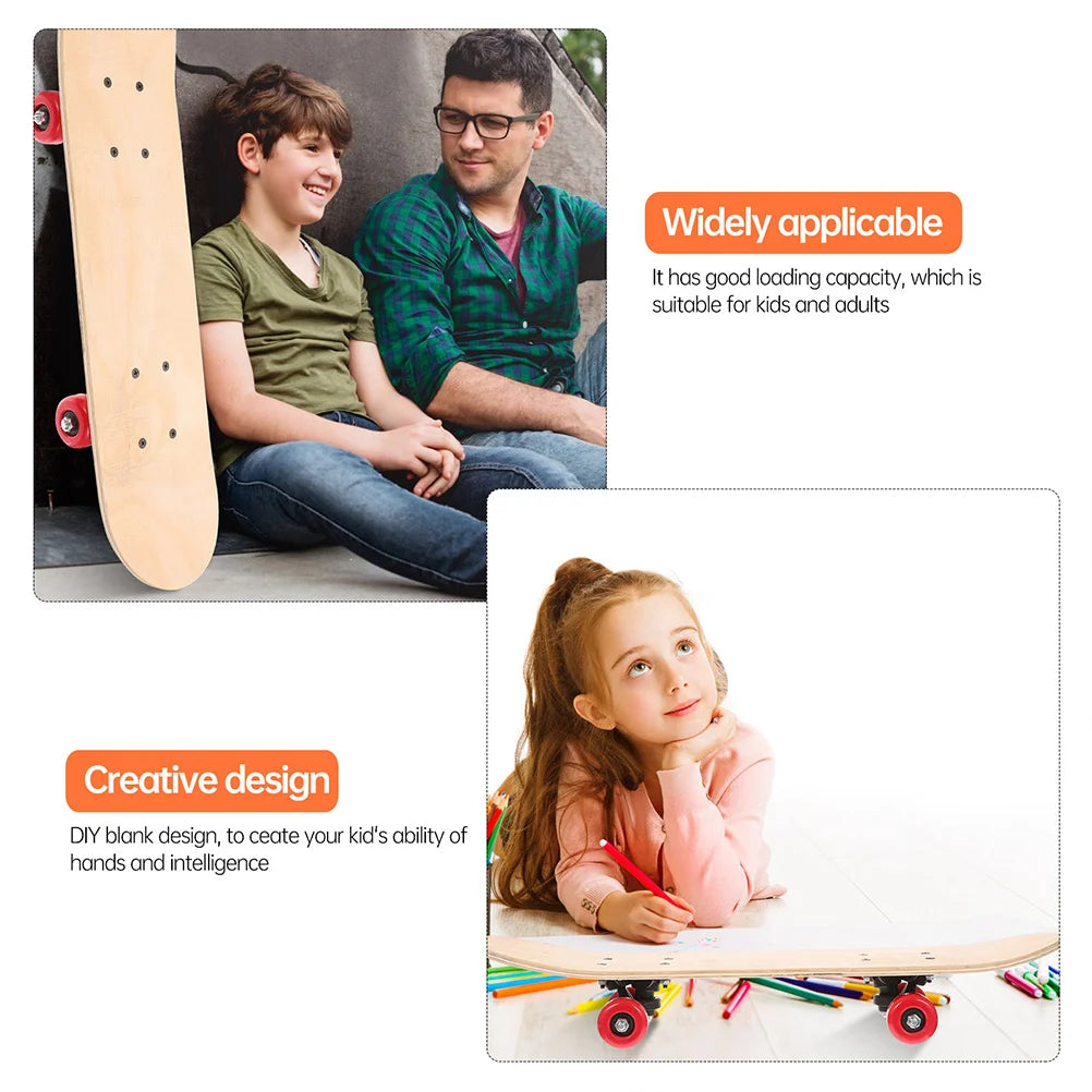 Blank Graffiti Kids Skateboard &ndash; Diy Graffiti Deck