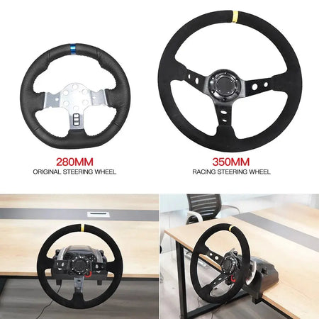 Universal 13/14inch game Steering Wheel Adapter Plate 70mm Racing PCD game Modification For Logitech G29 G920 G923 by InterCyprus Trading Ltd