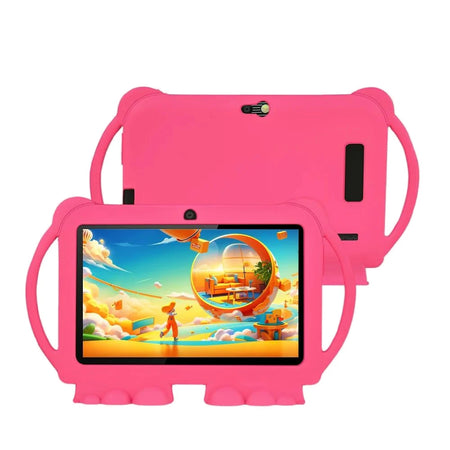 2025 New 7 Inch Kids Tablet Cartoon Case &ndash; Ultra Slim Pink / Standard Version