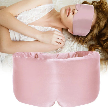 100 Percent Mulberry Silk Sleep Mask &ndash; Adjustable Band Pink