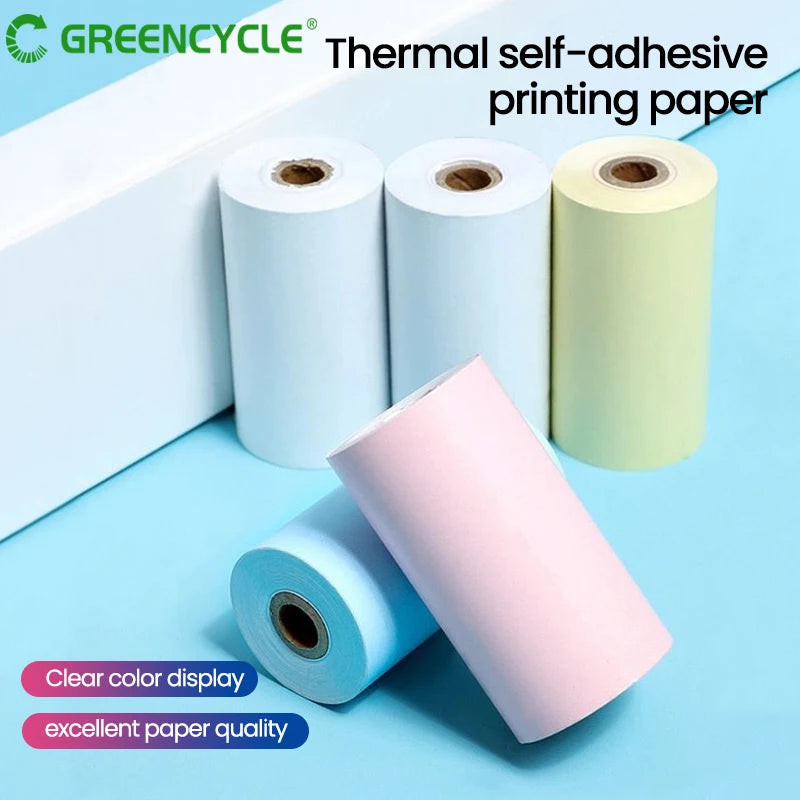 Colourful Self-Adhesive &amp; Thermal Photo Paper Rolls for Mini Printers