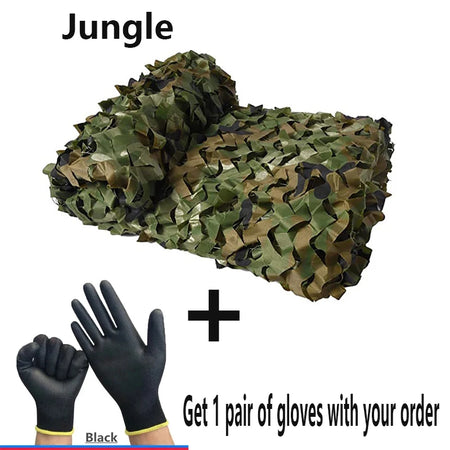 Outdoor Camouflage Shade Net &ndash; Versatile Sunshade for Gardens, Cars, and More Jungle / 3x10m