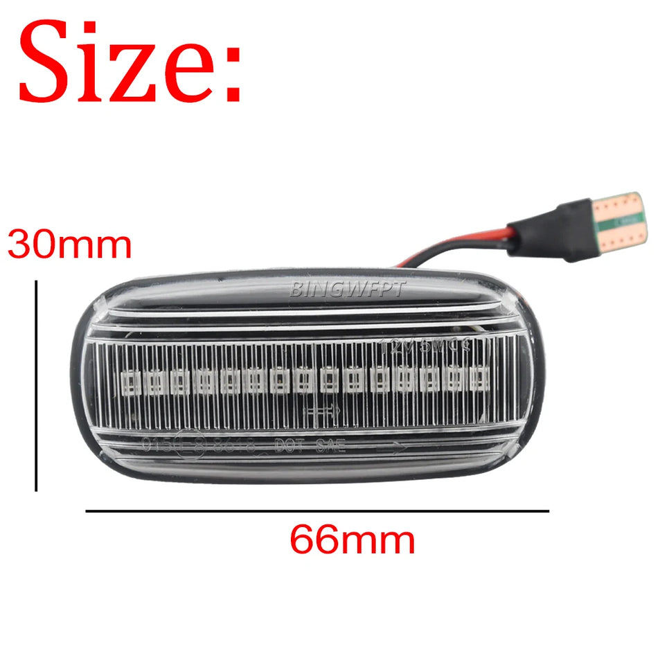 LED boční světlo na blatníku pro Audi A3 S3 8P, A4 S4 RS4 B6-B8, A6 S6 RS6