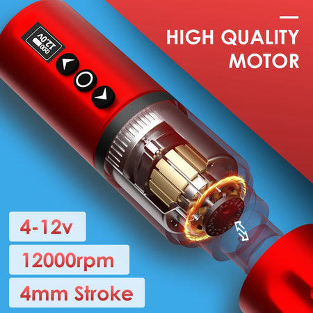 Wireless Tattoo Pen With 1800mAh Battery &ndash; LED Screen