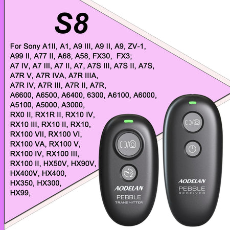AODELAN Wireless Camera Shutter Release Remote for Canon, Sony, Nikon Multi S8 for sony / CHINA