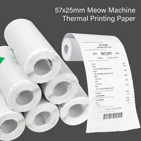 Mini Printer Sticker Paper 57x25MM - 1/3/5 Rolls for Instant Cameras