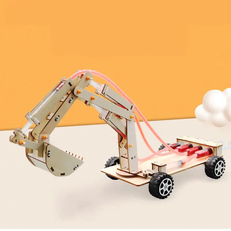 Hydraulic Excavator DIY Student Technology Small Production Science and Education Toy Model Science Experiment Toy by InterCyprus Trading Ltd