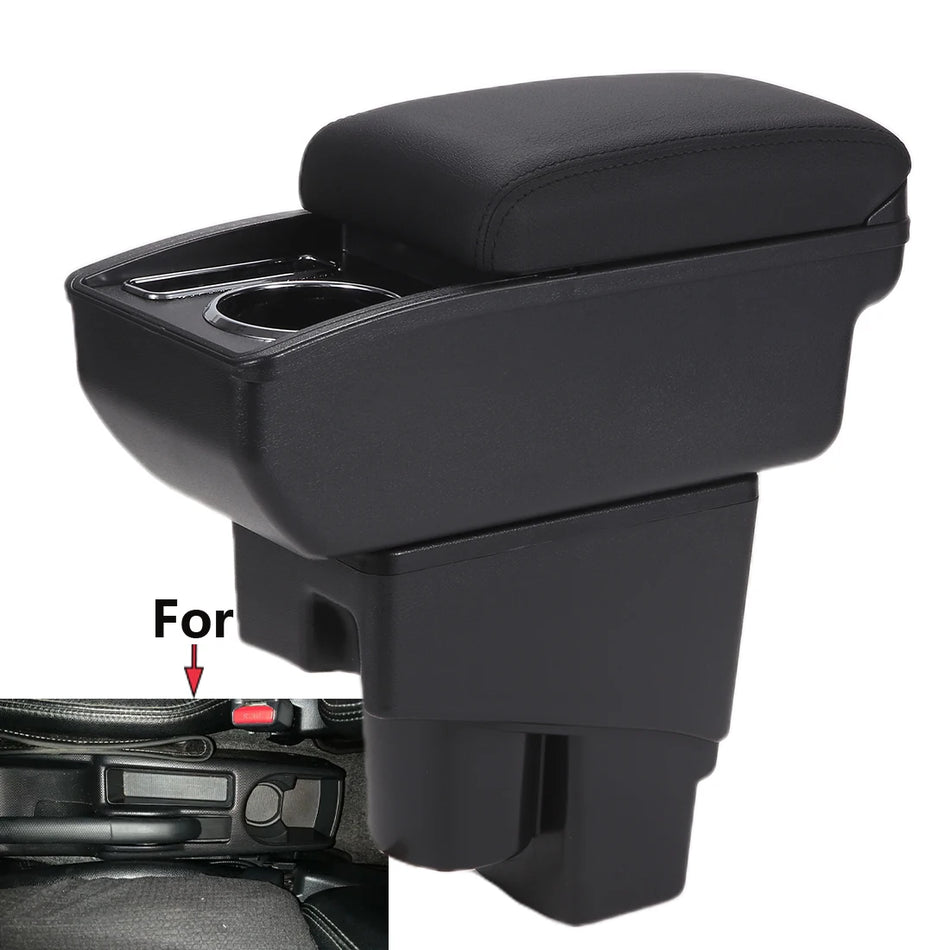 PU Kůže Středová Konzole Loketní Opěrka pro Honda Jazz Fit 2003-2007