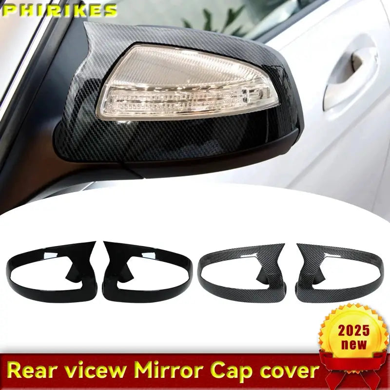 For Mercedes Benz C Class W204 S204 Viano Vito W639 ML W164 2007-2014 Rearview Side Mirror Cover Caps Protective Shell by InterCyprus Trading Ltd