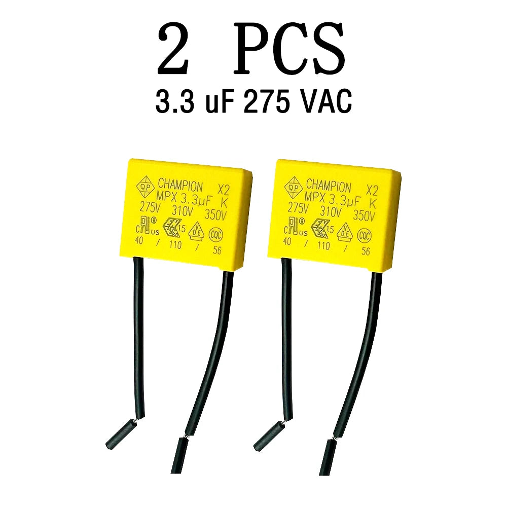 3.3UF 275VAC Anti-Light Flash Safety Capacitor for Smart Touch Switches 3.3uF 2PCS