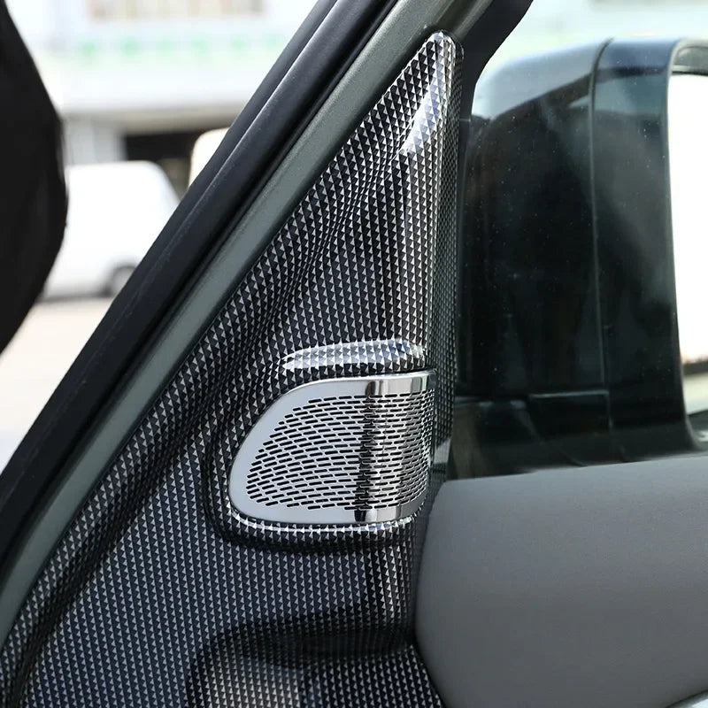 Наклейка на рог стойки A из углеродного волокна для Defender 110