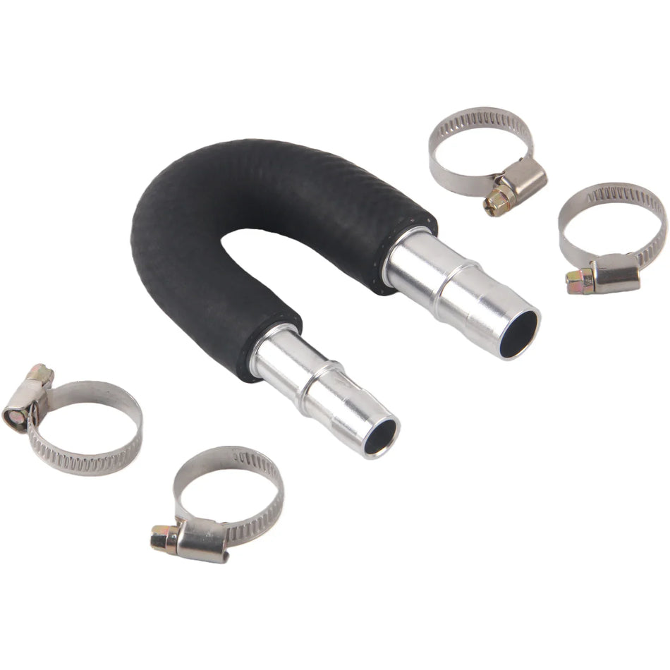 Aluminium Motorheizungs-Kern-Bypass-Kit, 5/8-3/4 Zoll Schlauch, kompatibel mit Schläuchen