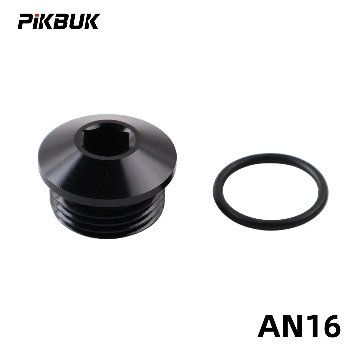 PIKBUK Aluminum AN6 8 10 12 16 20 AN ORB O-Ring Seal Boss Port Socket Port Plugs Slimline Block Off Fitting Adapter by InterCyprus Trading Ltd