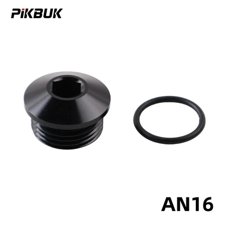 PIKBUK Aluminum AN6 8 10 12 16 20 AN ORB O-Ring Seal Boss Port Socket Port Plugs Slimline Block Off Fitting Adapter by InterCyprus Trading Ltd