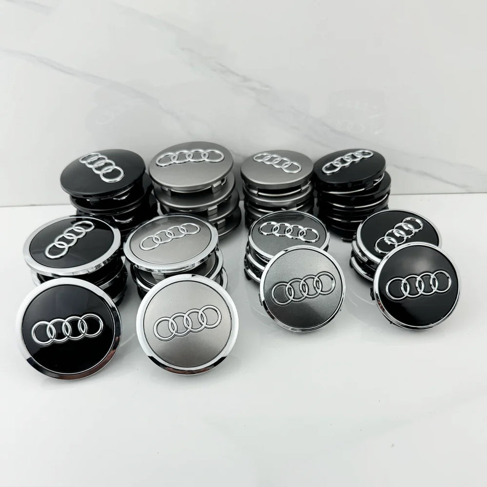 Tappi centrali in ABS alluminio per Audi A3 A4 A5 A6 A7 A8 S4 S6