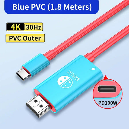 Unnlink 4K USB C to HDMI Cable with PD Charging 4K30Hz / 1.8m / CHINA