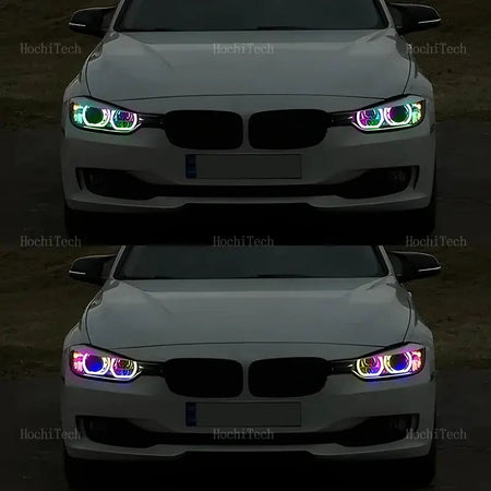 For BMW 3 Series F30 F31 F34 2012-2016 Sequential APP Remote control Muti-colored modes Angel Eyes Ring LED Turn signal by InterCyprus Trading Ltd