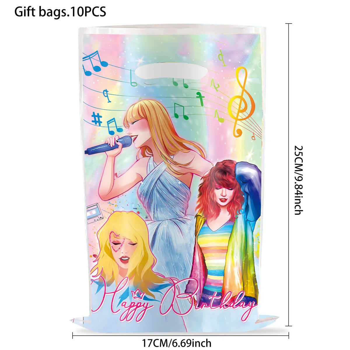 Star Taylor Party Gift Bags - Festive Birthday Decor &amp; Favors gift bag / 10PCS